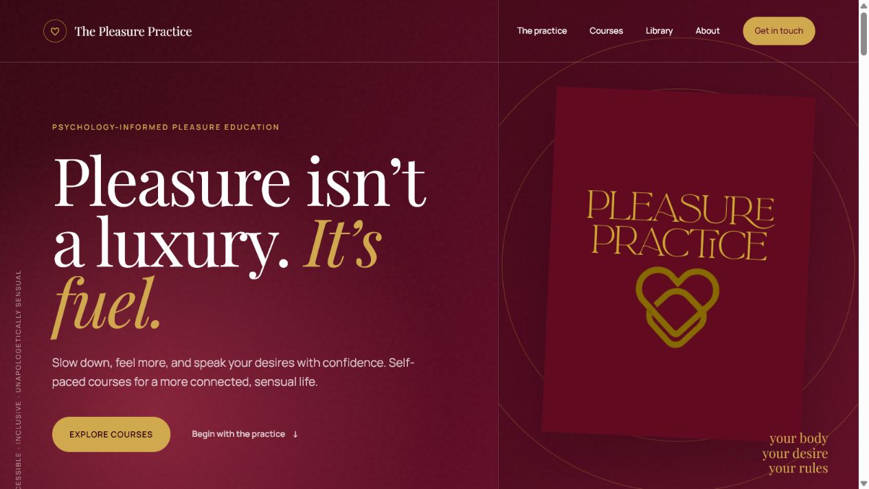 The Pleasure Practice platform